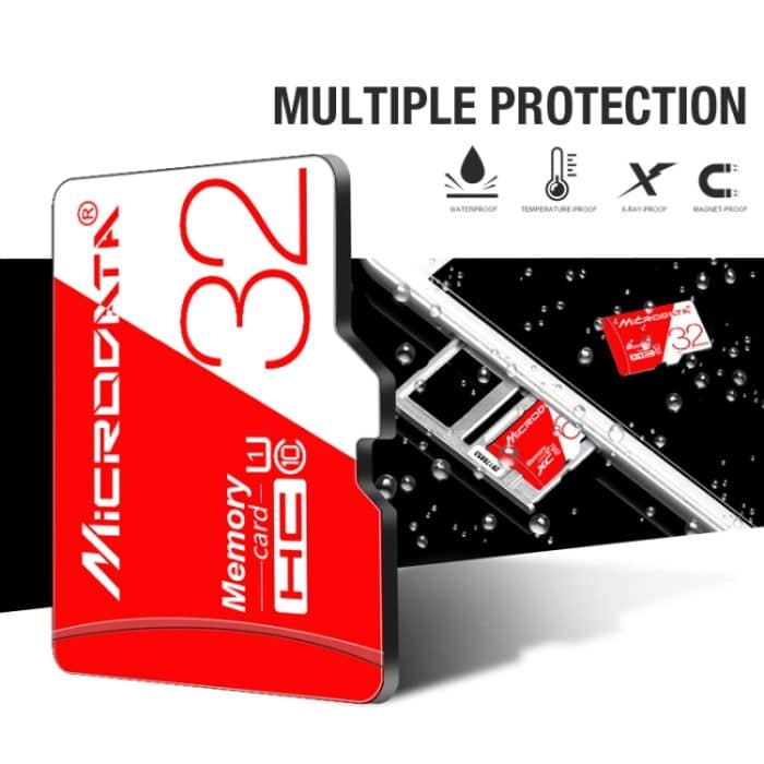 MICRODATA 128 GB Hochgeschwindigkeits-U3-Rot-Weiß-TF-Speicherkarte (Micro SD) – Bild 3