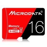 MICRODATA 16 GB High Speed ​​U1 Rot und Schwarz TF (Micro SD) Speicherkarte – Bild 2