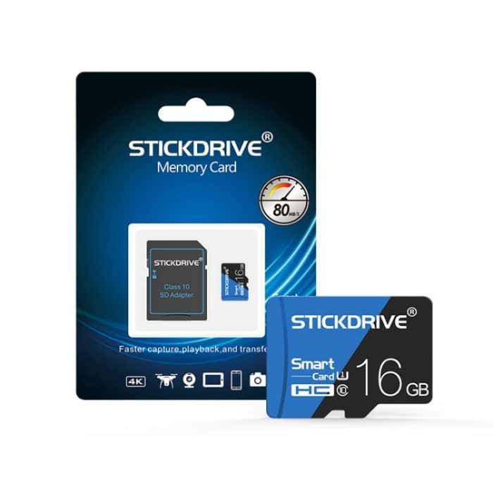STICKDRIVE 16 GB Hochgeschwindigkeits-U1-Speicherkarte in Blau und Schwarz TF (Micro SD) – Bild 5