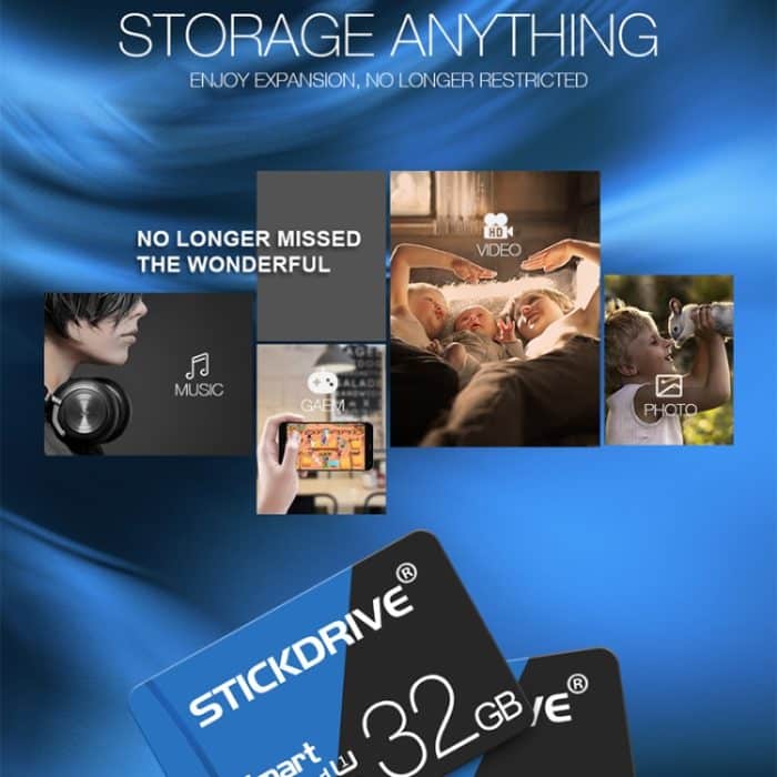 STICKDRIVE 32 GB Hochgeschwindigkeits-U1-Speicherkarte in Blau und Schwarz TF (Micro SD) – Bild 11