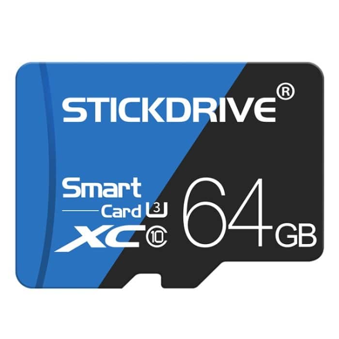 STICKDRIVE 64 GB Hochgeschwindigkeits-U3-Speicherkarte in Blau und Schwarz TF (Micro SD) – Bild 2