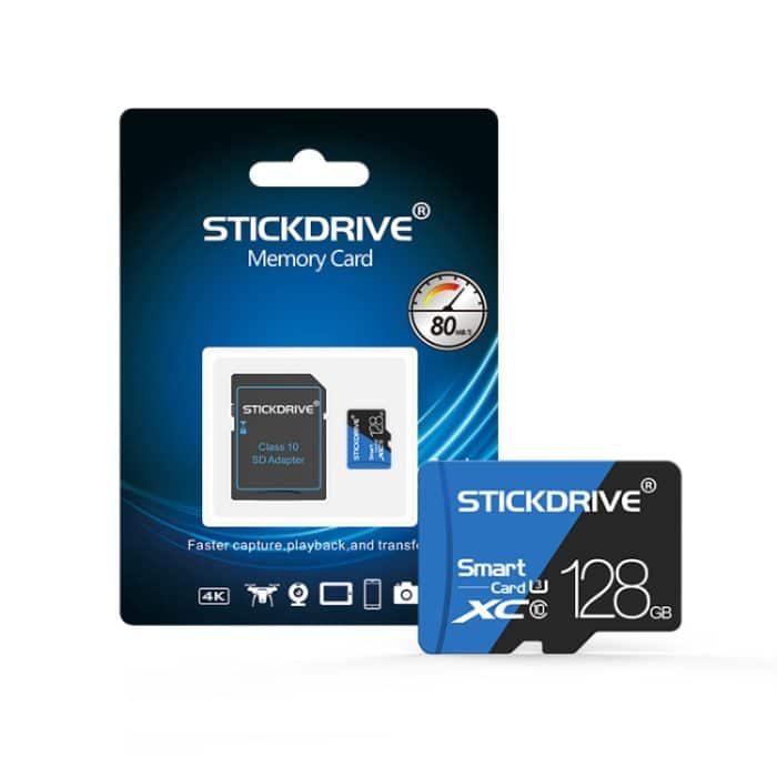 STICKDRIVE 128 GB Hochgeschwindigkeits-U3-Speicherkarte in Blau und Schwarz (Micro SD) – Bild 5
