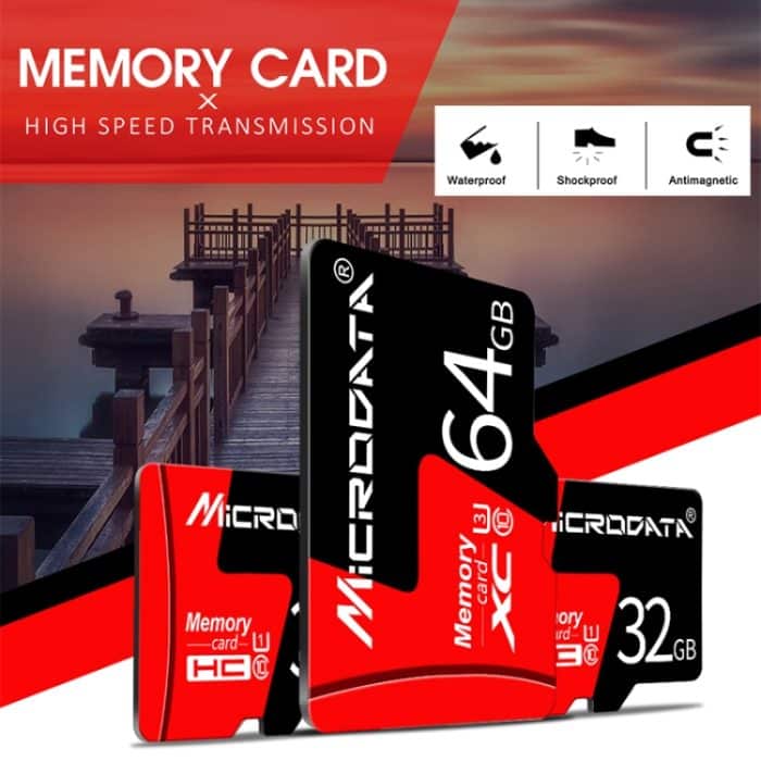 MICRODATA 16 GB U1 Rot und Schwarz TF (Micro SD) Speicherkarte – Bild 9