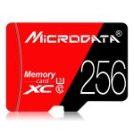 MICRODATA 256 GB U3 Rot und Schwarz TF (Micro SD) Speicherkarte – Bild 2