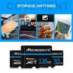 MICRODATA 64 GB U3 Blue Line und Black TF (Micro SD) Speicherkarte – Bild 7