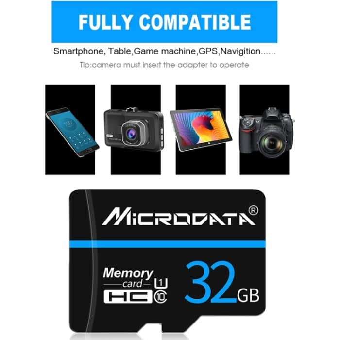 MICRODATA 128 GB U3 Blue Line und Black TF (Micro SD) Speicherkarte – Bild 4