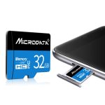 MICRODATA 32 GB U1 Blue und Black TF (Micro SD) Speicherkarte – Bild 3