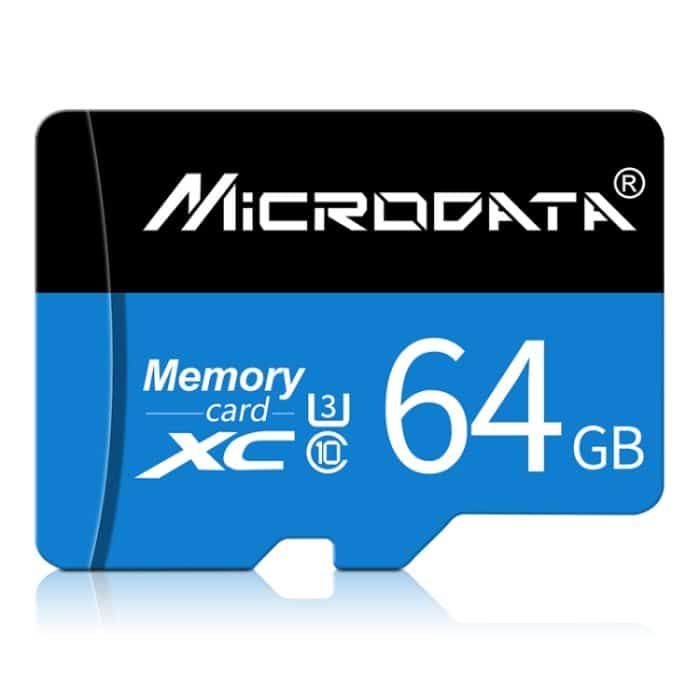 MICRODATA 64 GB U3 Blau und Schwarz TF (Micro SD) Speicherkarte – Bild 2