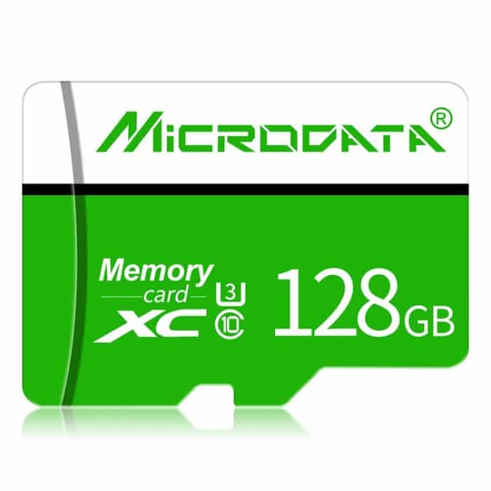MICRODATA 128 GB U3 Grün-Weiß-TF-Speicherkarte (Micro SD) – Bild 1