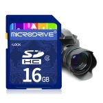 Microdrive 16 GB Hochgeschwindigkeits-SD-Speicherkarte der Klasse 10 für alle digitalen Geräte mit SD-Kartensteckplatz