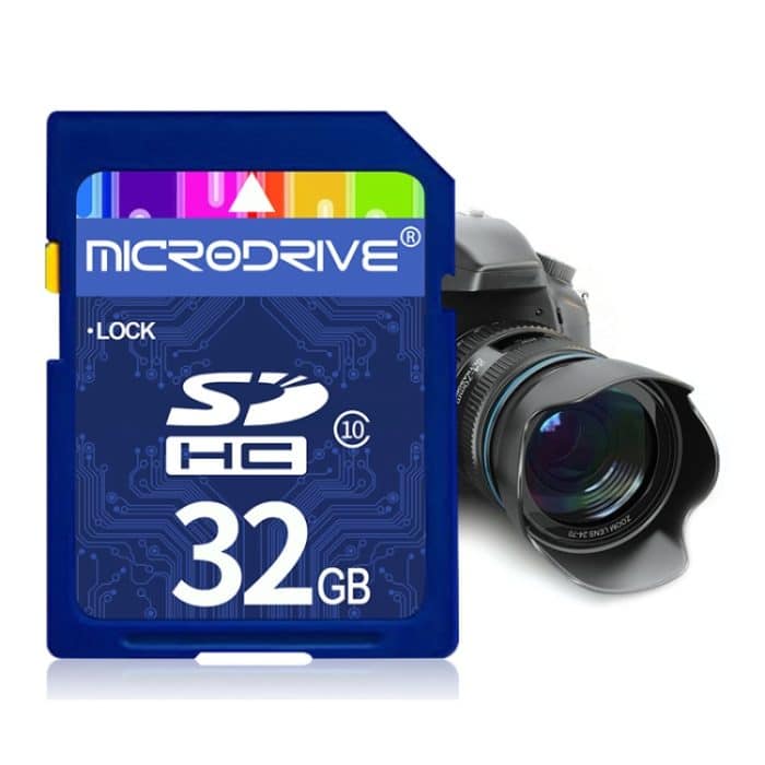 Microdrive 32 GB Hochgeschwindigkeits-SD-Speicherkarte der Klasse 10 für alle digitalen Geräte mit SD-Kartensteckplatz – Bild 1