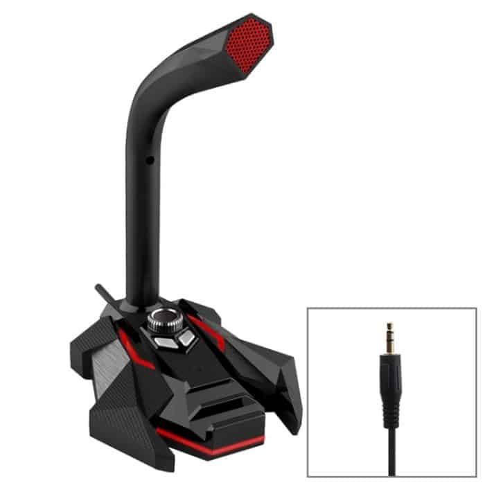 GK Desktop 3,5 mm kabelgebundenes Dual-Mic-Kondensatormikrofon, kompatibel mit PC/Mac für Live-Übertragung, Show, KTV usw., GK  3.5mm Port/Green, GK  3.5mm Port/Red, GK  3.5mm Port/White – Bild 1