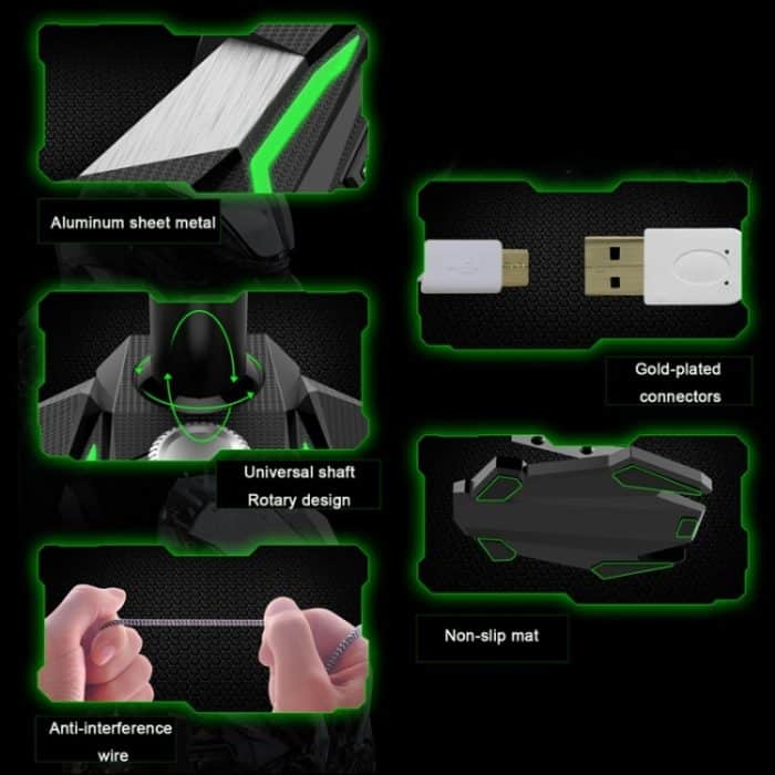 GK Desktop 3,5 mm kabelgebundenes Dual-Mic-Kondensatormikrofon, kompatibel mit PC/Mac für Live-Übertragung, Show, KTV usw., GK  3.5mm Port/Green, GK  3.5mm Port/Red, GK  3.5mm Port/White – Bild 4