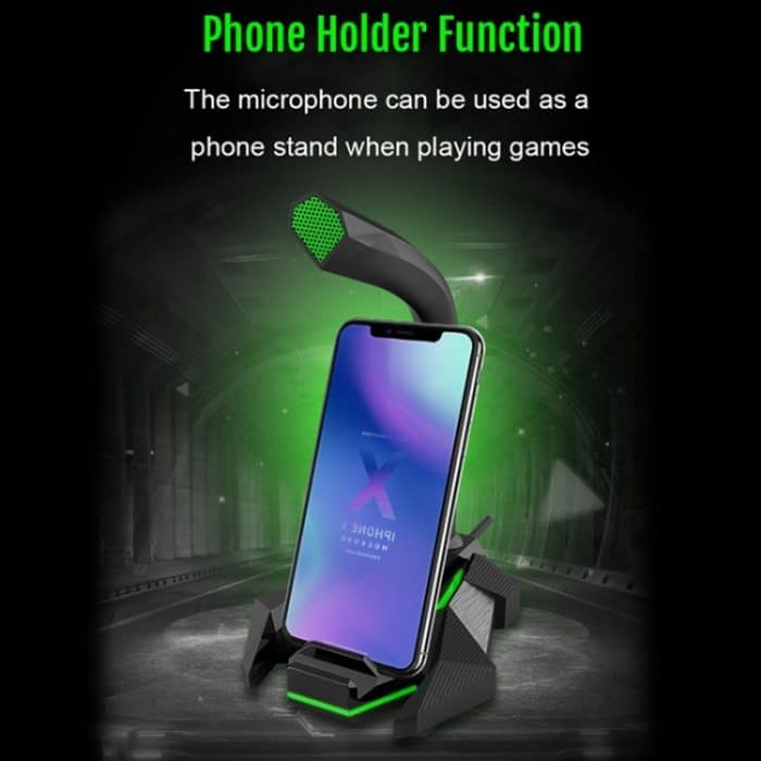 GK Desktop 3,5 mm kabelgebundenes Dual-Mic-Kondensatormikrofon, kompatibel mit PC/Mac für Live-Übertragung, Show, KTV usw., GK  3.5mm Port/Green, GK  3.5mm Port/Red, GK  3.5mm Port/White – Bild 8