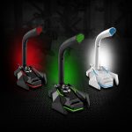 GK Desktop 3,5 mm kabelgebundenes Dual-Mic-Kondensatormikrofon, kompatibel mit PC/Mac für Live-Übertragung, Show, KTV usw., GK  3.5mm Port/Green, GK  3.5mm Port/Red, GK  3.5mm Port/White – Bild 2