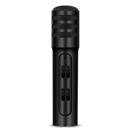 BGN-C7 Kondensatormikrofon, Dual-Handy-Karaoke-Live-Gesangsmikrofon, integrierte Soundkarte