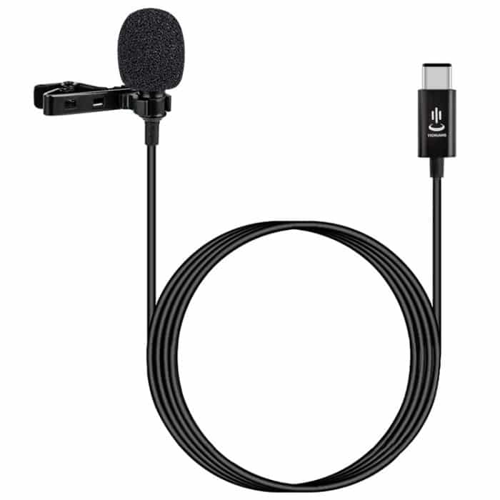 YICHUANG YC-LM10 USB-C / Typ C Intelligentes Rauschunterdrückungskondensator-Lavaliermikrofon, Kabellänge: 1,5 m – Bild 2