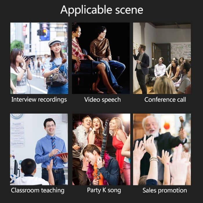 YICHUANG YC-LM10II 8-poliger Anschluss Intelligentes Rauschunterdrückungskondensator-Lavaliermikrofon, Kabellänge: 1,5 m – Bild 13