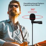 YICHUANG YC-VM20 3,5-mm-Anschluss Videoaufnahme Omnidirektionales Lavaliermikrofon, Kabellänge: 6 m – Bild 11