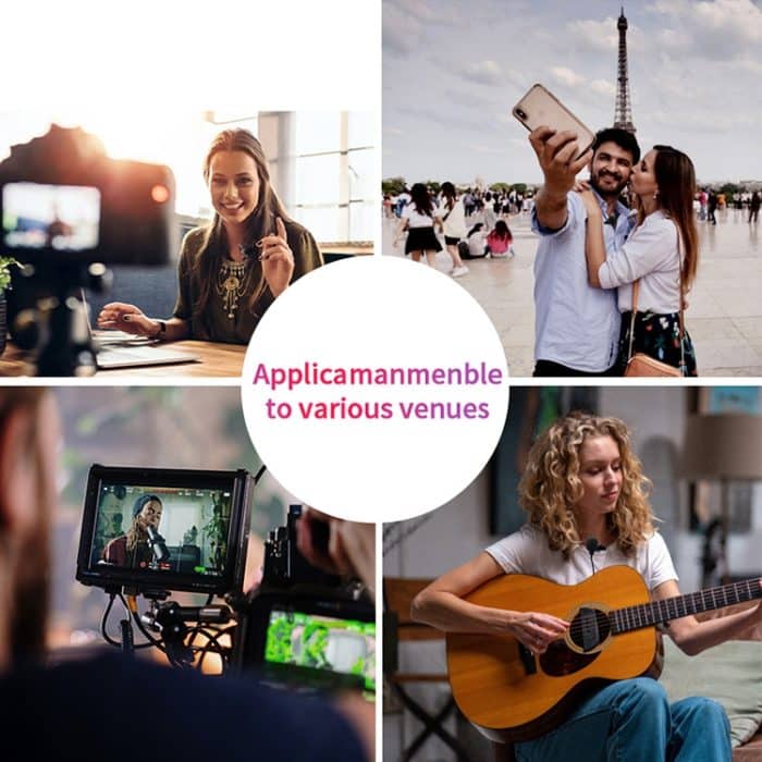 YICHUANG YC-VM20 3,5-mm-Anschluss Videoaufnahme Omnidirektionales Lavaliermikrofon, Kabellänge: 6 m – Bild 14