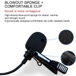 YICHUANG YC-VM20 3,5-mm-Anschluss Videoaufnahme Omnidirektionales Lavaliermikrofon, Kabellänge: 6 m – Bild 8
