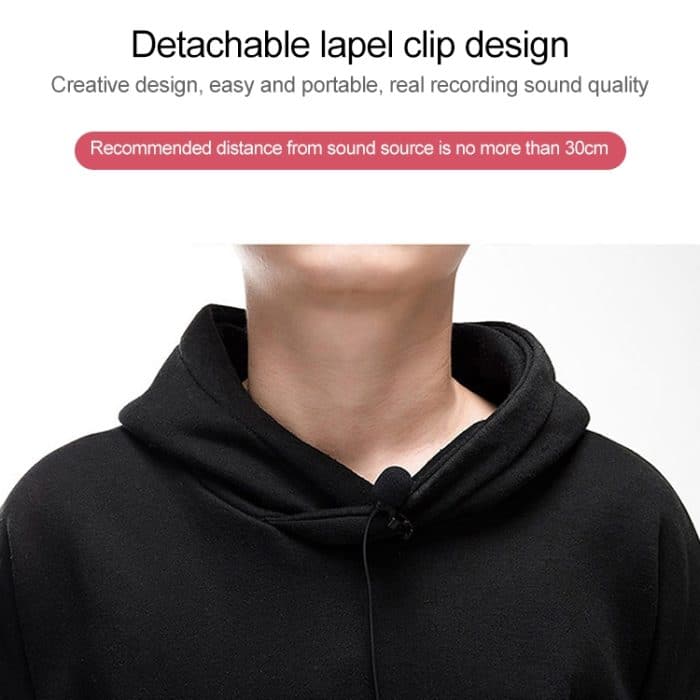 YICHUANG YC-VM30 USB-C / Typ C Dual-Modi Lavalier-Aufnahmemikrofon, Kabellänge: 6 m – Bild 10