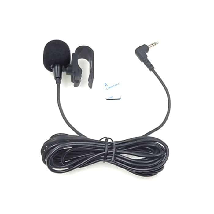 ZJ025MR Aufsteckbares Lavalier-Stereomikrofon zum Aufstecken von GPS / Bluetooth-fähigen Audio-DVD-Außenmikrofonen für Autos, Kabellänge: 3 m, 2,5-mm-Buchse mit 90-Grad-Winkel – Bild 1