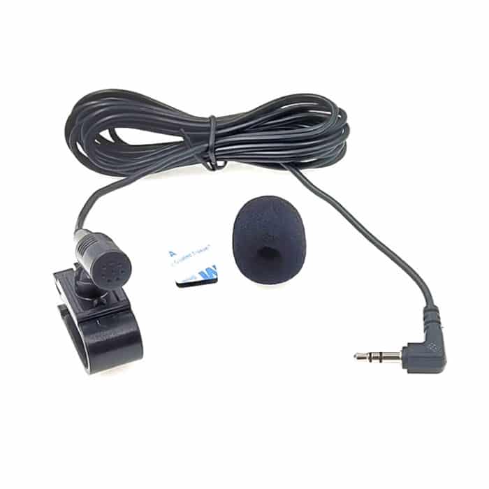 ZJ025MR Aufsteckbares Lavalier-Stereomikrofon zum Aufstecken für GPS / Bluetooth-fähiges Audio-DVD-Außenmikrofon für das Auto, Kabellänge: 3 m, 90-Grad-Winkel-3,5-mm-Buchse – Bild 3