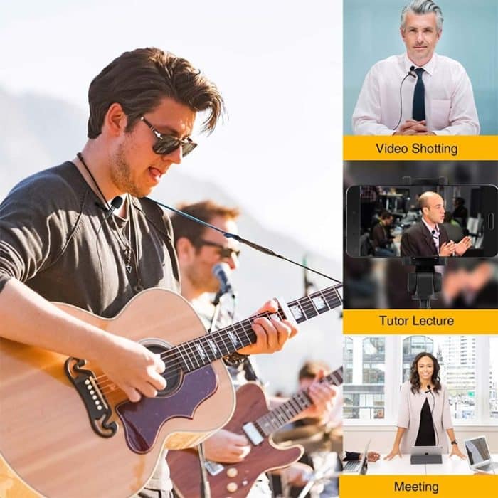 ZJ031MR Mono 3,5 mm Straight Plug Tour Guide Megaphon Lavalier Kabelmikrofon, Länge: 1,5 m – Bild 6