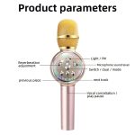 K2 Bluetooth 5.0 Karaoke Live Bunte Lichter Drahtloses Bluetooth-Mikrofon – Bild 2