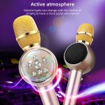 K2 Bluetooth 5.0 Karaoke Live Bunte Lichter Drahtloses Bluetooth-Mikrofon – Bild 4