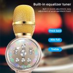 K2 Bluetooth 5.0 Karaoke Live Bunte Lichter Drahtloses Bluetooth-Mikrofon – Bild 6