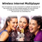 K2 Bluetooth 5.0 Karaoke Live Bunte Lichter Drahtloses Bluetooth-Mikrofon – Bild 7