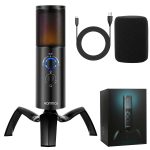 Yanmai Q18 USB Professionelles Computermikrofon Ankeraufnahme Karaoke-Kondensatormikrofon – Bild 4