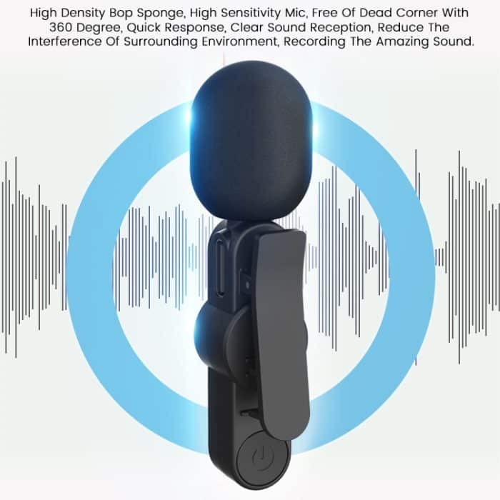 EP033T USB-C / Typ-C-Schnittstelle Lavalier Wireless Funkmikrofon – Bild 4