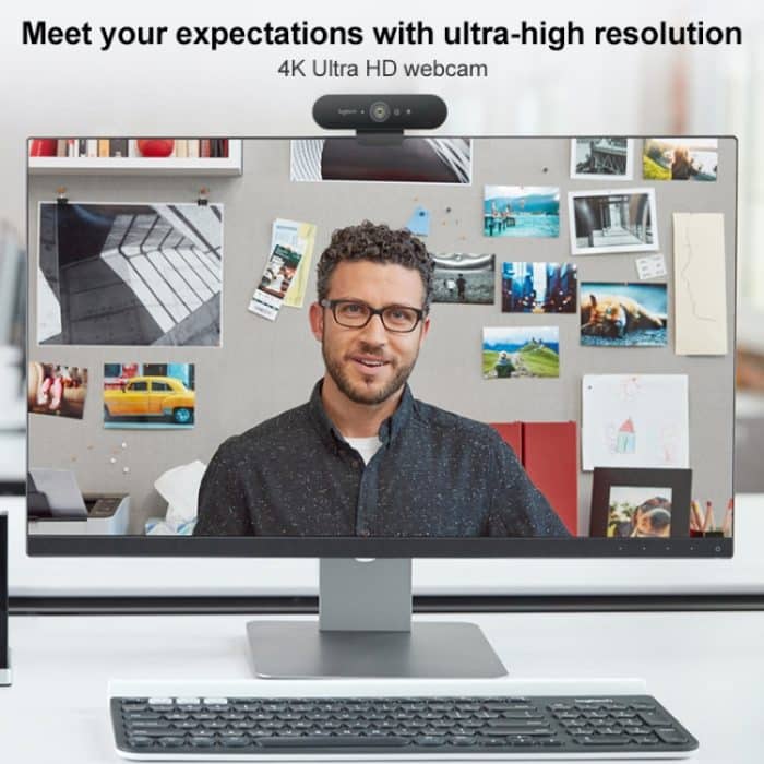 Logitech C1000E BRIO 4K HD Weitwinkel Live-Computerkamera mit Mikrofon – Bild 5