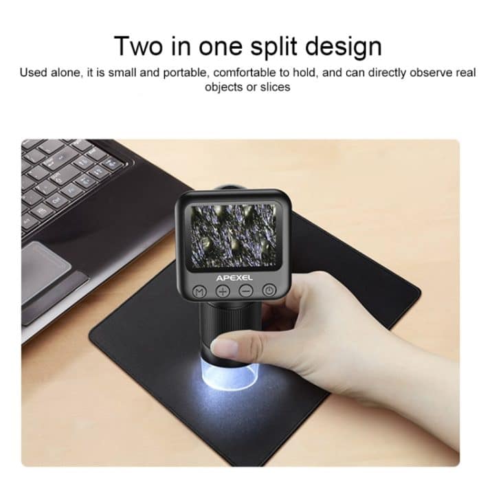 APEXEL MS003 Tragbares HD-Digitalmikroskop für den Außenbereich mit Basis – Bild 4