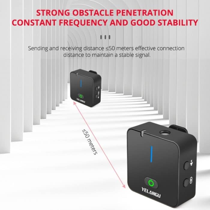 YELANGU MX5S 2.4G Live Broadcast Interview Drahtloses Aufnahmekameramikrofon, 1 Empfänger zu 2 Sendern, 1 Receiver to 2 Transmitter – Bild 14