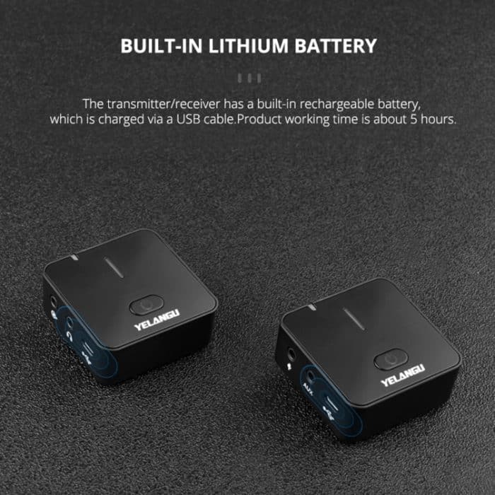 YELANGU MX5S 2.4G Live Broadcast Interview Drahtloses Aufnahmekameramikrofon, 1 Empfänger zu 2 Sendern, 1 Receiver to 2 Transmitter – Bild 13