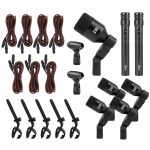 XTUGA DI7 7-teiliges kabelgebundenes dynamisches Drum-Mikrofon-Set, Kick-Bass-Tom/Snare-Becken-Mikrofon-Set mit XLR-Kabeln