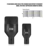 XTUGA DI7 7-teiliges kabelgebundenes dynamisches Drum-Mikrofon-Set, Kick-Bass-Tom/Snare-Becken-Mikrofon-Set mit XLR-Kabeln – Bild 5