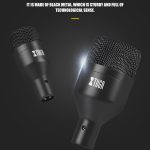 XTUGA DI7 7-teiliges kabelgebundenes dynamisches Drum-Mikrofon-Set, Kick-Bass-Tom/Snare-Becken-Mikrofon-Set mit XLR-Kabeln – Bild 8