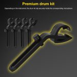 XTUGA DI7 7-teiliges kabelgebundenes dynamisches Drum-Mikrofon-Set, Kick-Bass-Tom/Snare-Becken-Mikrofon-Set mit XLR-Kabeln – Bild 9