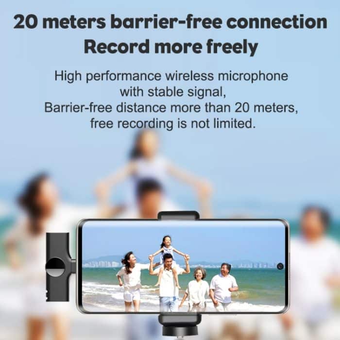 Typ-C / USB-C-Schnittstelle Live-Broadcast-WLAN-Lavalier-Mikrofon – Bild 6