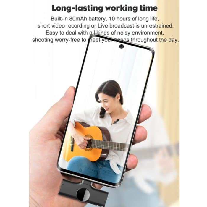 Typ-C / USB-C-Schnittstelle Live-Broadcast-WLAN-Lavalier-Mikrofon – Bild 8