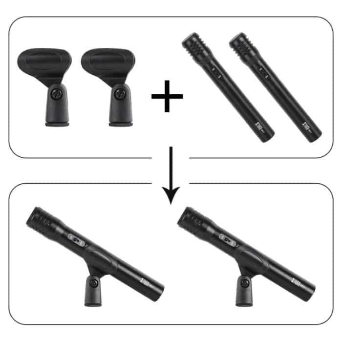 XTUGA MI7-G 7-teiliges kabelgebundenes dynamisches Drum-Mikrofon-Set, Kick-Bass-Tom/Snare-Becken-Mikrofon-Set – Bild 3