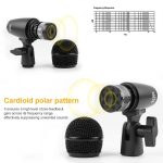XTUGA MI7-G 7-teiliges kabelgebundenes dynamisches Drum-Mikrofon-Set, Kick-Bass-Tom/Snare-Becken-Mikrofon-Set – Bild 7