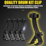 XTUGA MI7-G 7-teiliges kabelgebundenes dynamisches Drum-Mikrofon-Set, Kick-Bass-Tom/Snare-Becken-Mikrofon-Set – Bild 9