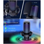 FEELWORLD VM1 USB-Kondensator-Gaming-Mikrofon für Streaming, Geräuschunterdrückung, Stummschaltung, RGB-Licht, Galgenarmständer, VM1-AS – Bild 8