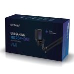 FEELWORLD VM1 USB-Kondensator-Gaming-Mikrofon für Streaming, Geräuschunterdrückung, Stummschaltung, RGB-Licht, Galgenarmständer, VM1-AS – Bild 2
